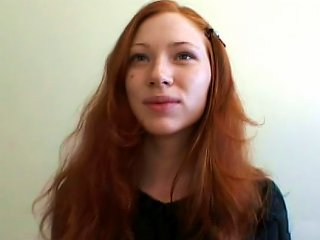 Slim Redhead Babe Millena Demonstrates Her Puss Teen Video