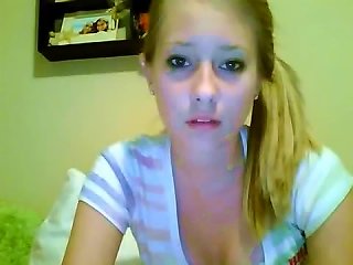 Gorgeous Blonde Teen  In A Sexy Webcam Vid Teen Video